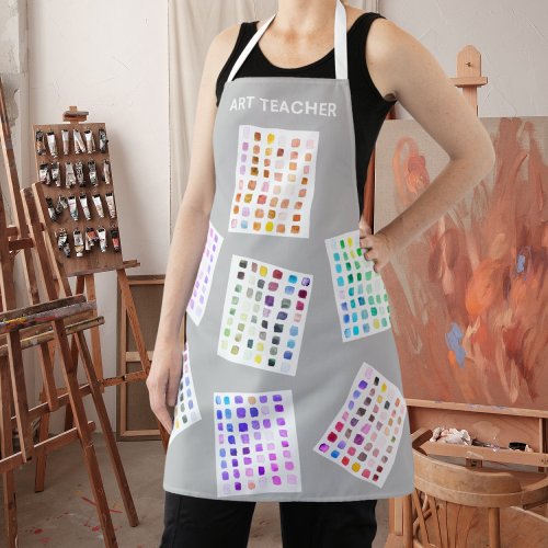 Art Teacher Colorful Apron