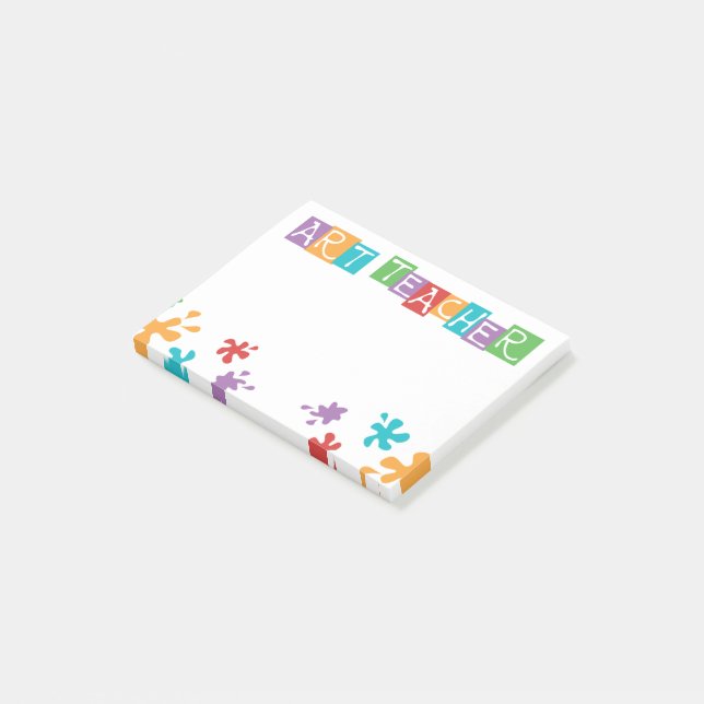 Art Teacher Colorful Notes (Angled)