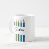 Art teacher gift idea personalized coffee mug (Front Left)
