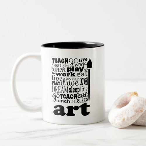 Art Teacher Gift Two_Tone Coffee Mug