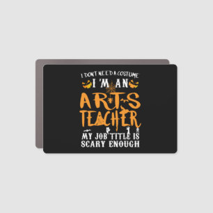 Art Teacher Halloween Funny Costume Car Magnet