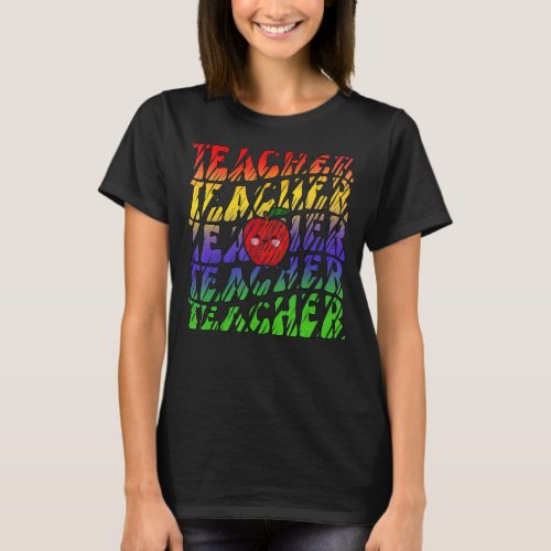 Art Teacher Inspirational Colorful Elementary Scho T_Shirt