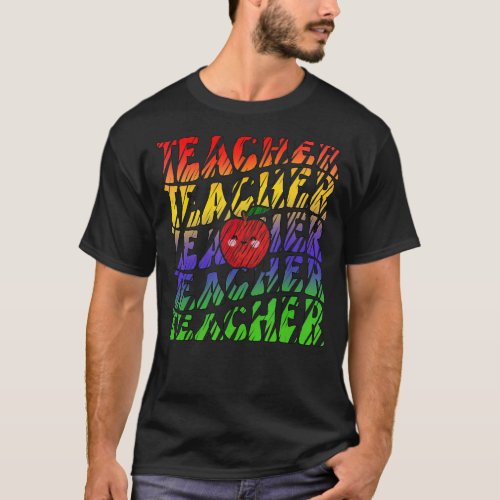 Art Teacher Inspirational Colorful Elementary Scho T_Shirt