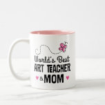 Art Teacher Mom Gift Two-Tone Coffee Mug