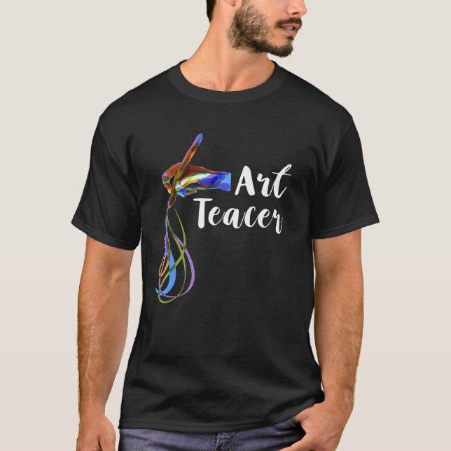 Art Teacher Paint Brush  Painter Student T-Shirt (Front)