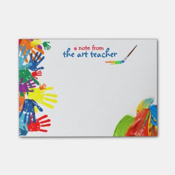 Art Teacher Post-it Notes by schoolpsychdesigns at Zazzle
