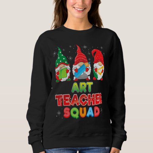 Art Teacher Squad Christmas Gnomes Gnome Sweater U