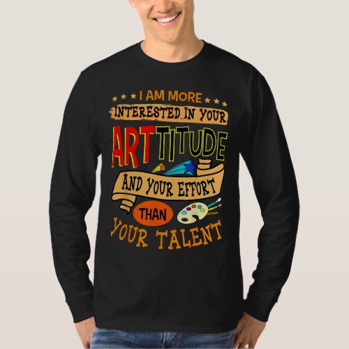 Art Teacher Student School Artist Illustrator Pain T_Shirt