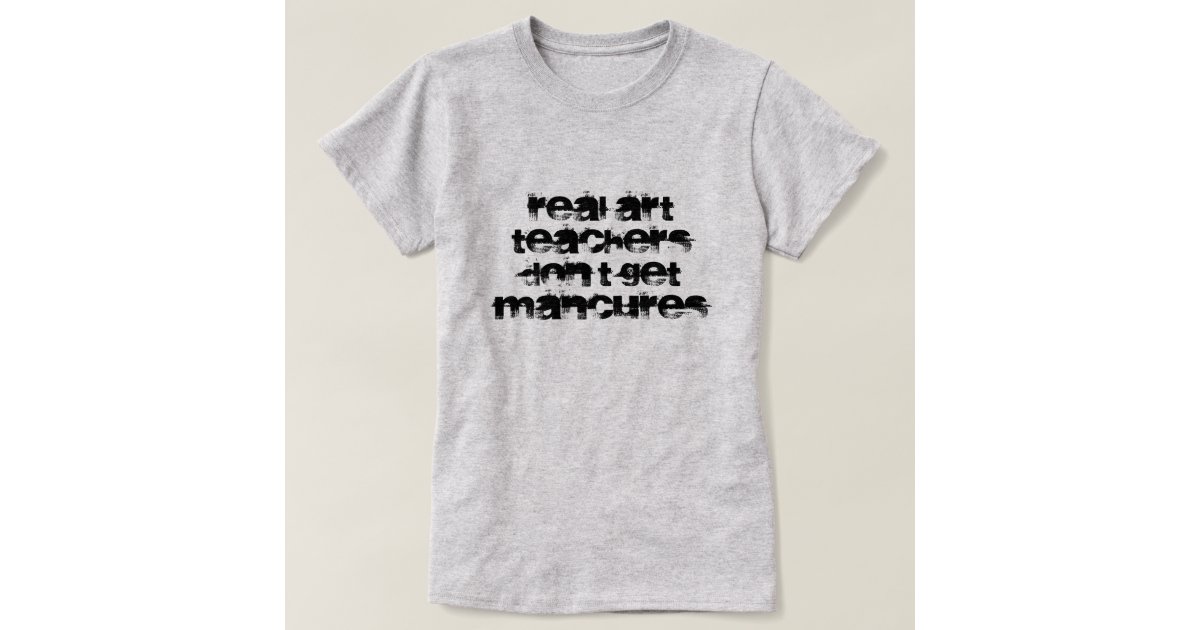 initial Fremhævet median art teacher t-shirt | Zazzle