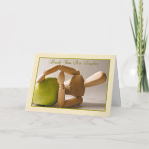art teacher thank you greeting card
