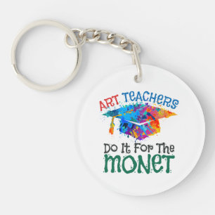 Art Teachers Do It for the Monet Art Teacher Keychain