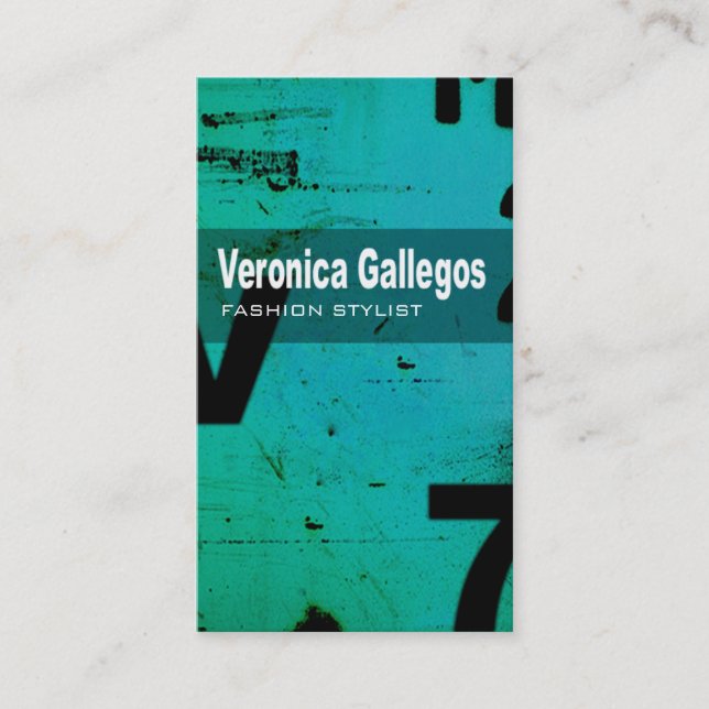 Art Tech Business Card "Fashion Stylist" (Front)