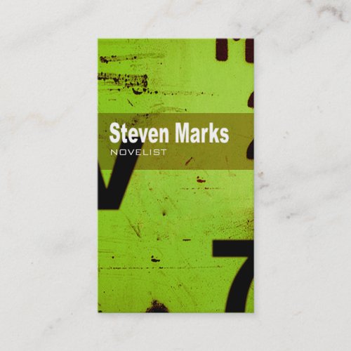 Art Tech Business Card "Novelist Author Writer"