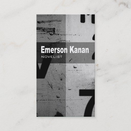 Customizable Art Tech Business Card "Novelist Author Writer"