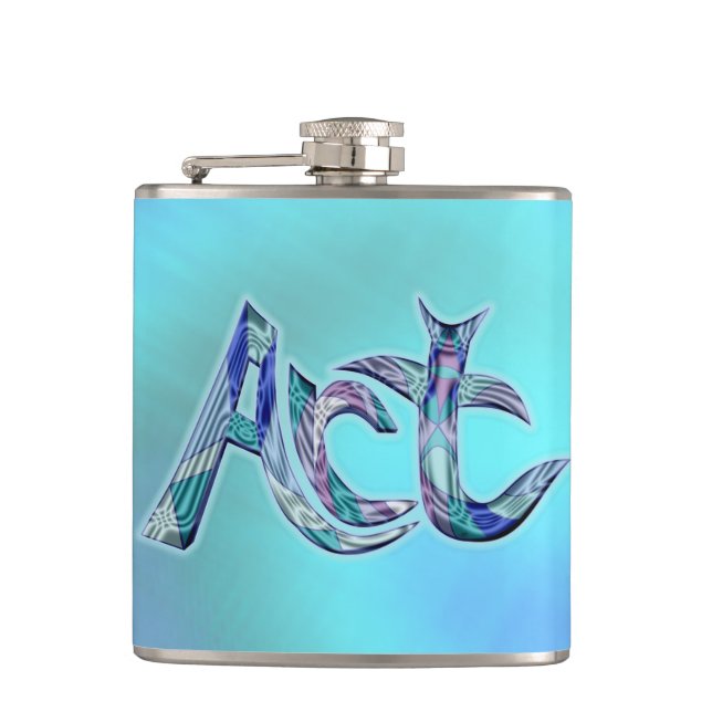 Art the Word  Flask (Front)