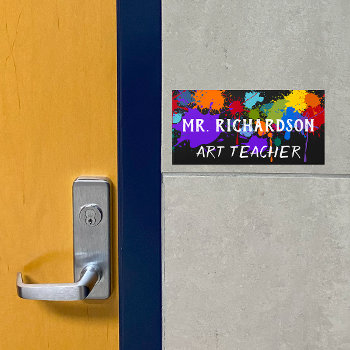 Art Themed Teacher Sign by NightOwlsMenagerie at Zazzle