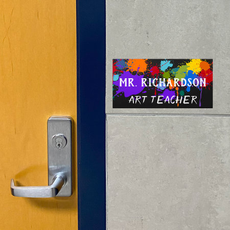 Art Themed Teacher Sign