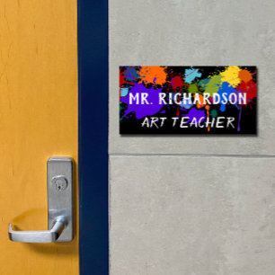 Art Themed Teacher Sign