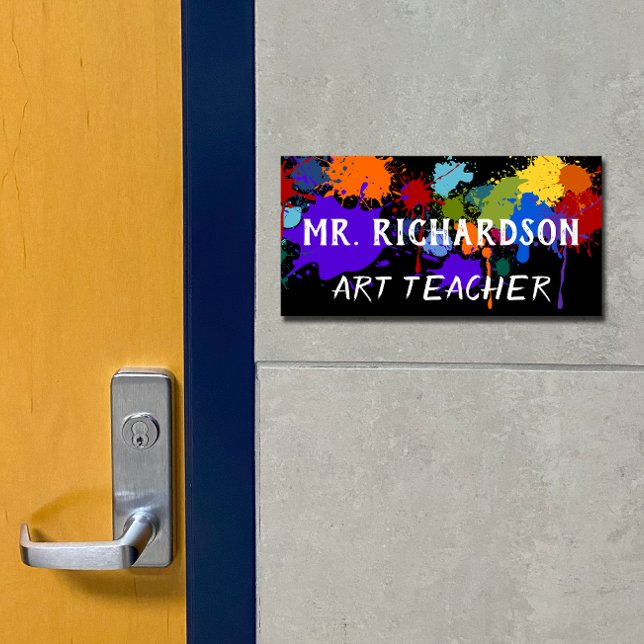Art Themed Teacher Sign (Creator Uploaded)