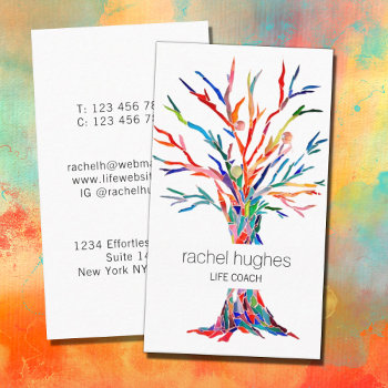 Art Therapist Business Card by SewMosaic at Zazzle