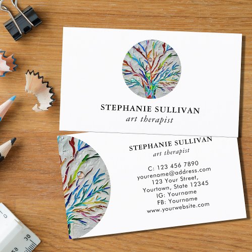  Art Therapist Tree of Life Business Card