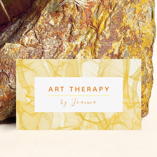 Art Therapy Add Your Name Artistic Creative Modern Business Card (Creator Uploaded)