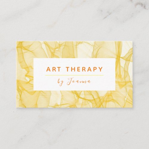 Art Therapy Add Your Name Artistic Creative Modern Business Card
