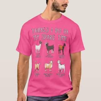 Art Things I Do In My Spare Time Cute Goats Lovers T-Shirt