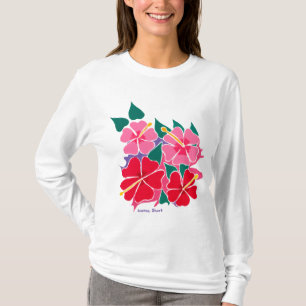Art Top: Flowery Hibiscus Long sleeve top