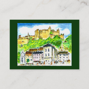 Art Trading Museum Business Cards Salzburg Castle