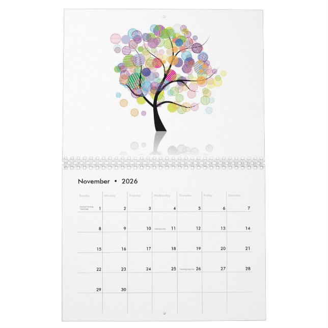 Art trees calendar (Nov 2026)
