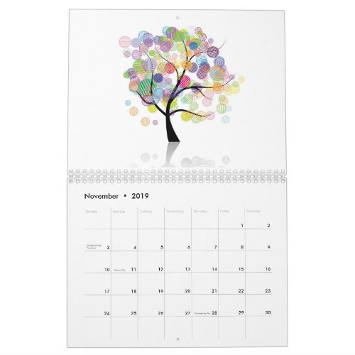 Art trees calendar