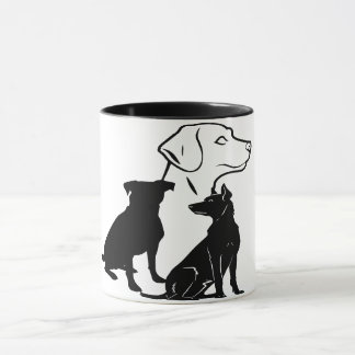 Art Trio of Loyal Paws  Mug