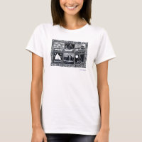 Art Tshirt: Cornish Boats Lino Cut Print