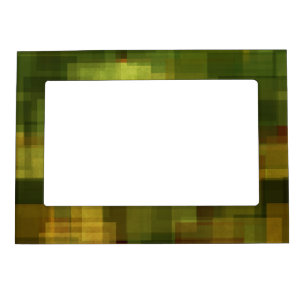 art vintage colorful abstract geometric 2 magnetic photo frame