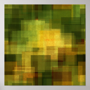 art vintage colorful abstract geometric poster