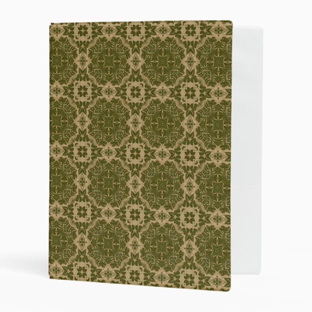 Art vintage damask pattern mini binder (Front/Inside)