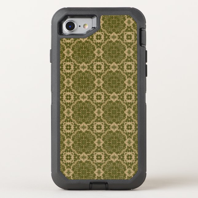 Art vintage damask pattern otterbox iPhone case (Back)