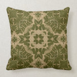 Art vintage damask pattern throw pillow