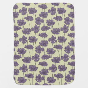 Art vintage floral pattern background baby blanket