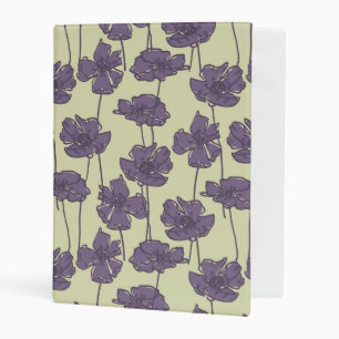 Art vintage floral pattern background mini binder