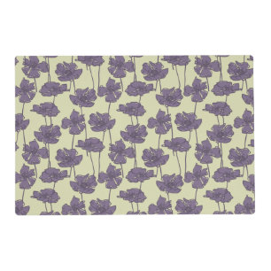 Art vintage floral pattern background placemat