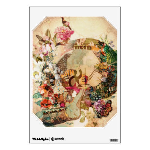 Sugar Skull Wall Decals Stickers Zazzle