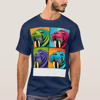 Art Walrus Tee Marine Mammal Statement