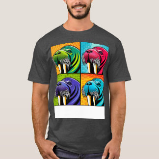 Art Walrus Tee Marine Mammal Statement