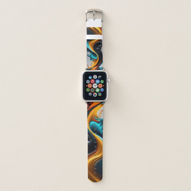 Art Water Apple Watch Band (Front)