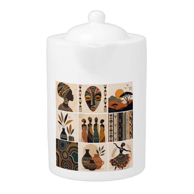Art work cups teapot (Front)