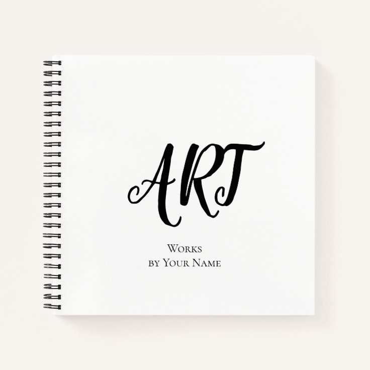 Art Works by Your Name Sketchbook Notebook Zazzle