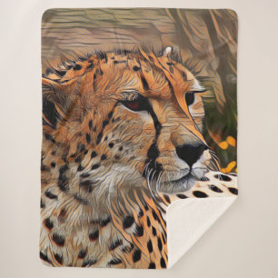 ArtAnimal cheetah Sherpa Blanket