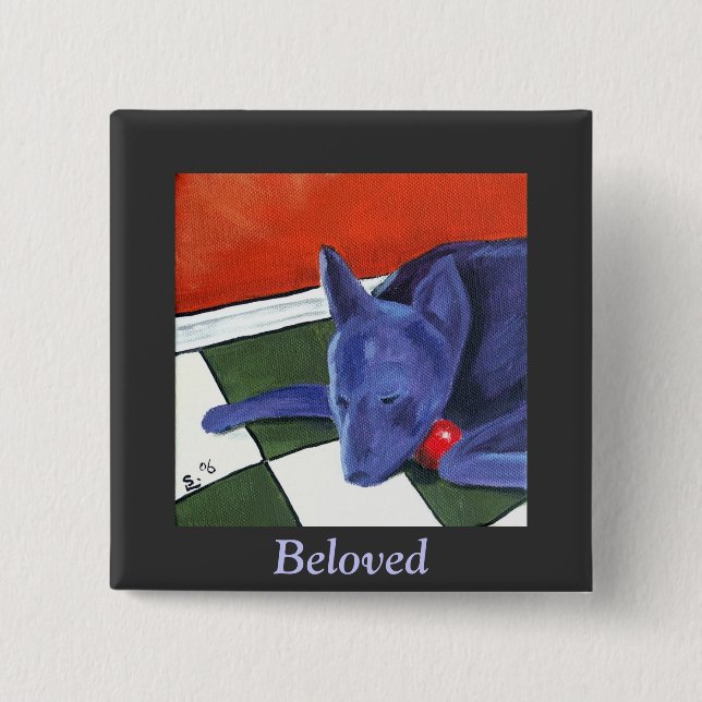 Artbyshel - Beloved Pinback Button (Front)